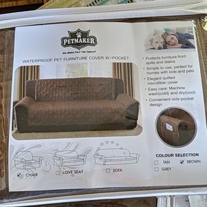 Pet maker waterproof chair cover with pocket new